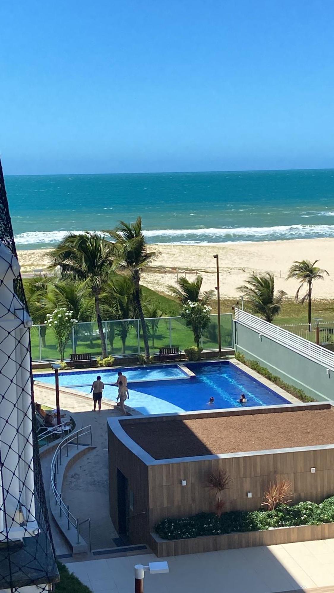 Apto Vista Mar E Pe Na Areia No Beach Way A 300M Do Beach Park アキラス エクステリア 写真